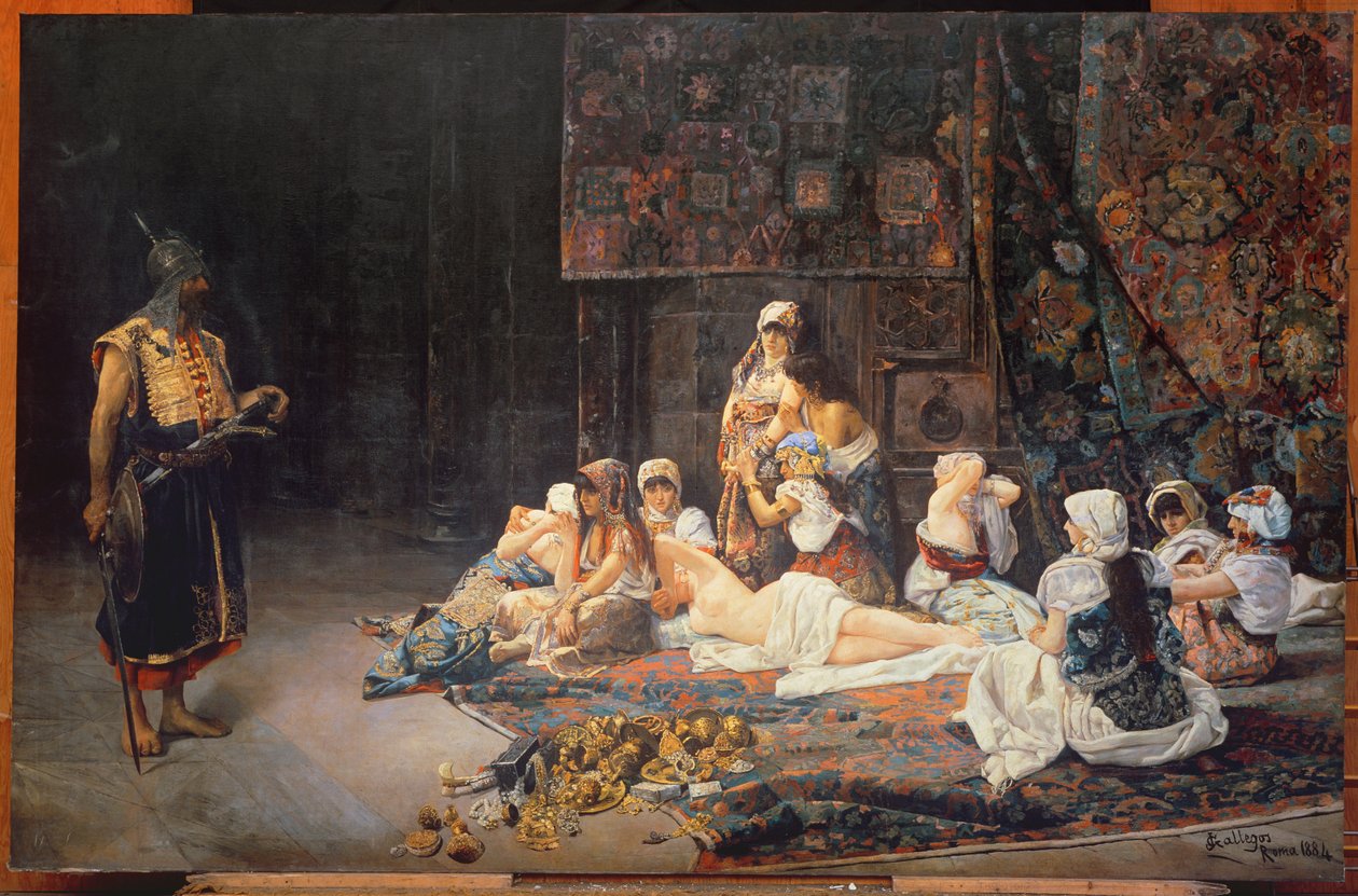 Dans le harem, 1884 - Jose Gallegos Arnosa