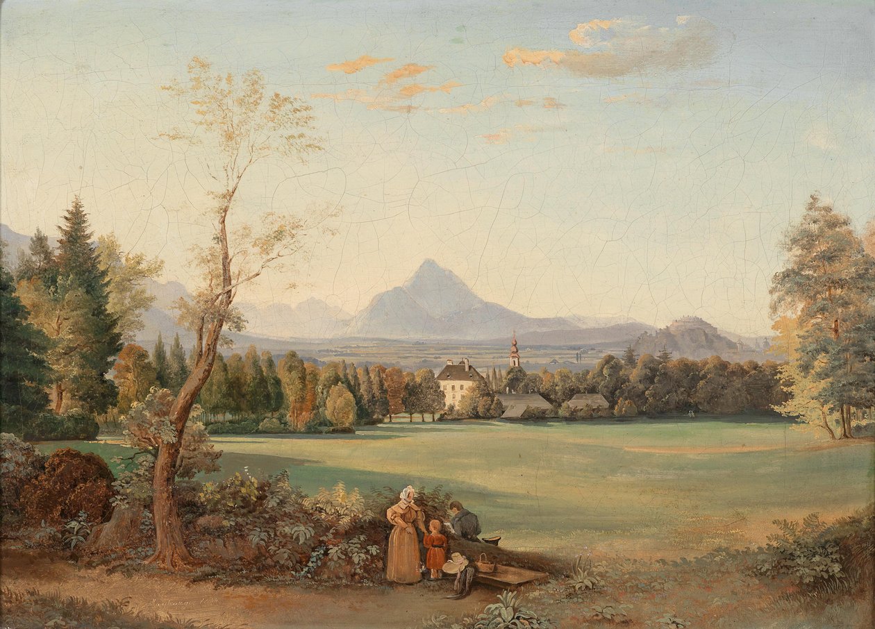 Vue de la forteresse de Hohensalzburg depuis Aigen - Josef Mayburger