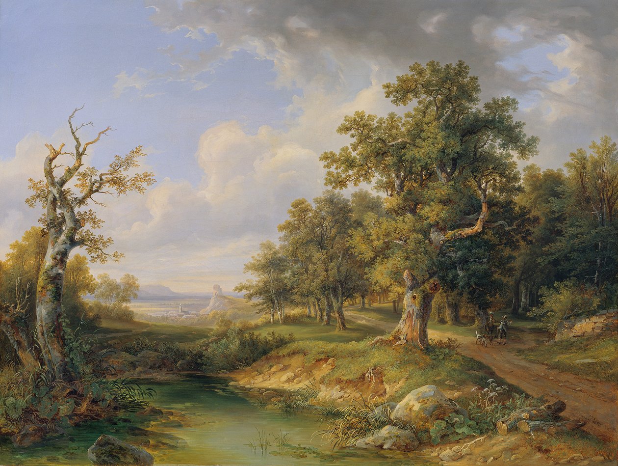 Partie de forêt près de Mödling - Josef Altenkopf