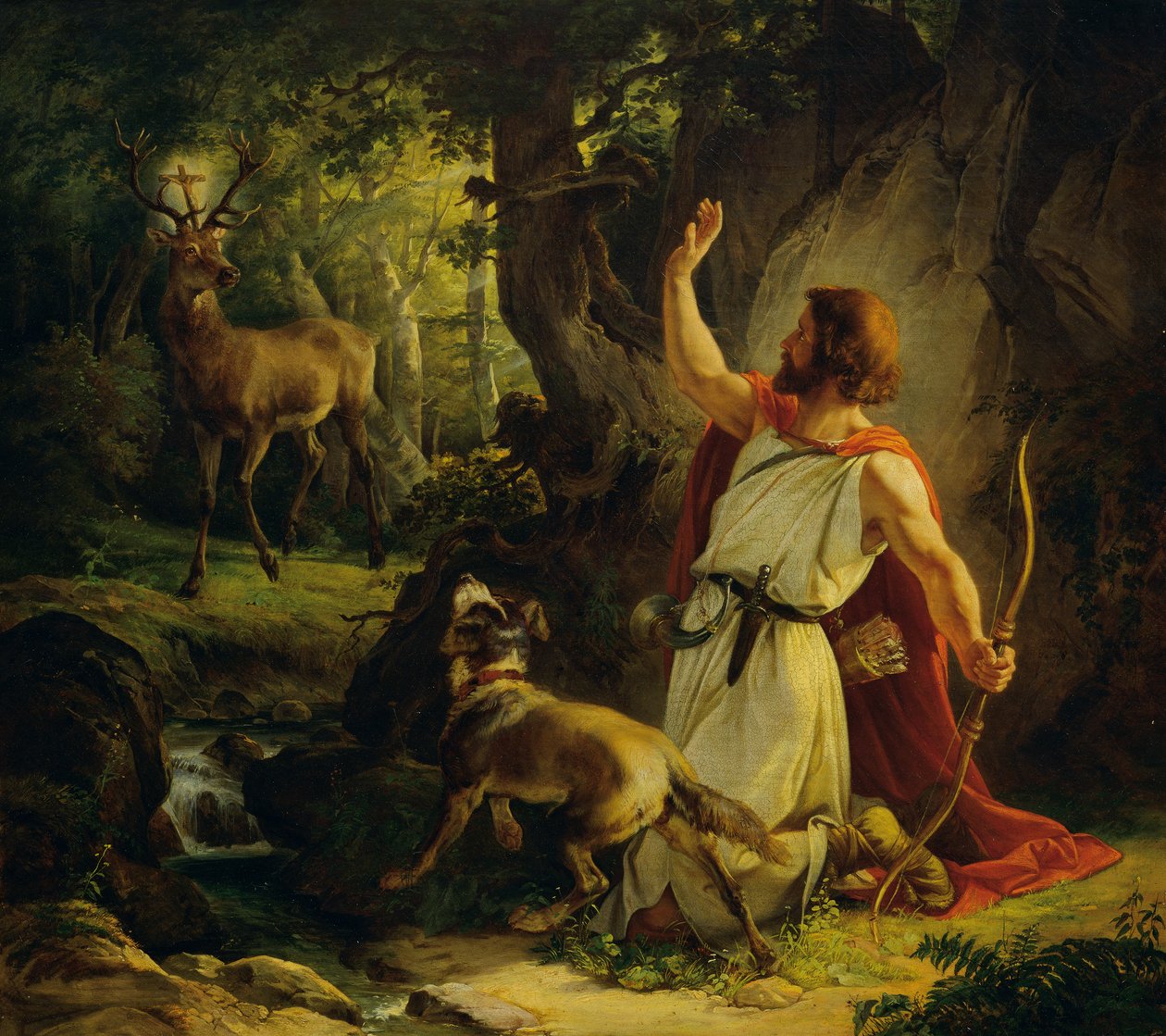 La conversion de saint Eustache - Josef Binder
