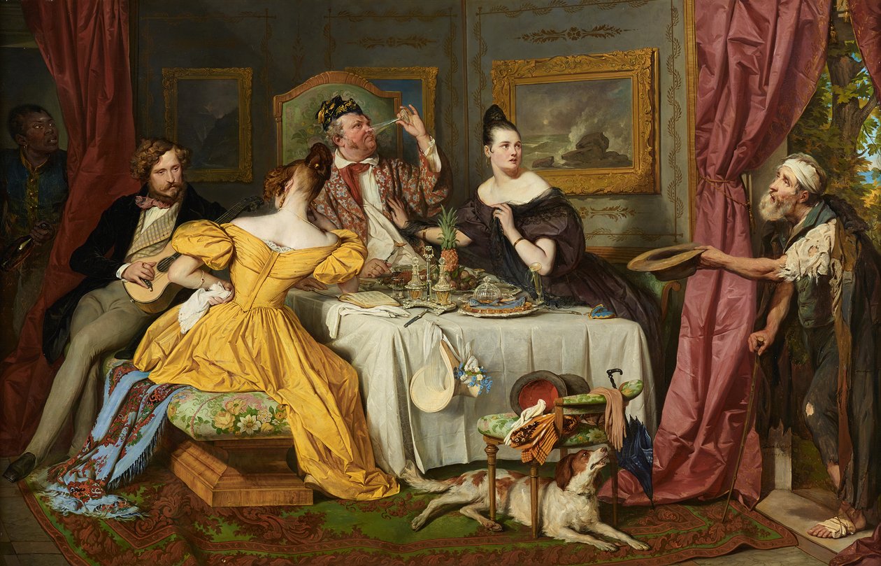 Le riche prodigue - Josef Danhauser