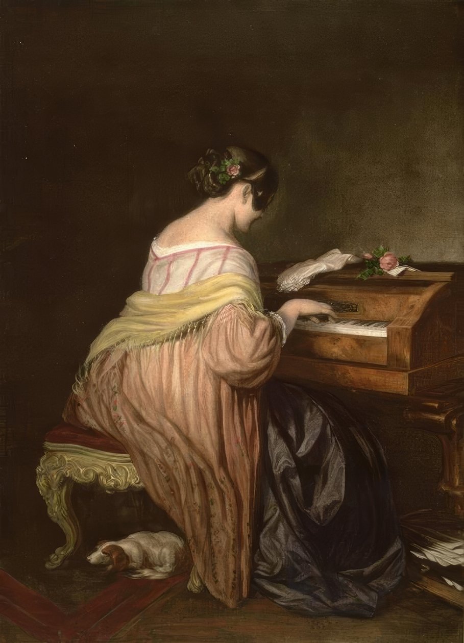 La pianiste - Josef Danhauser