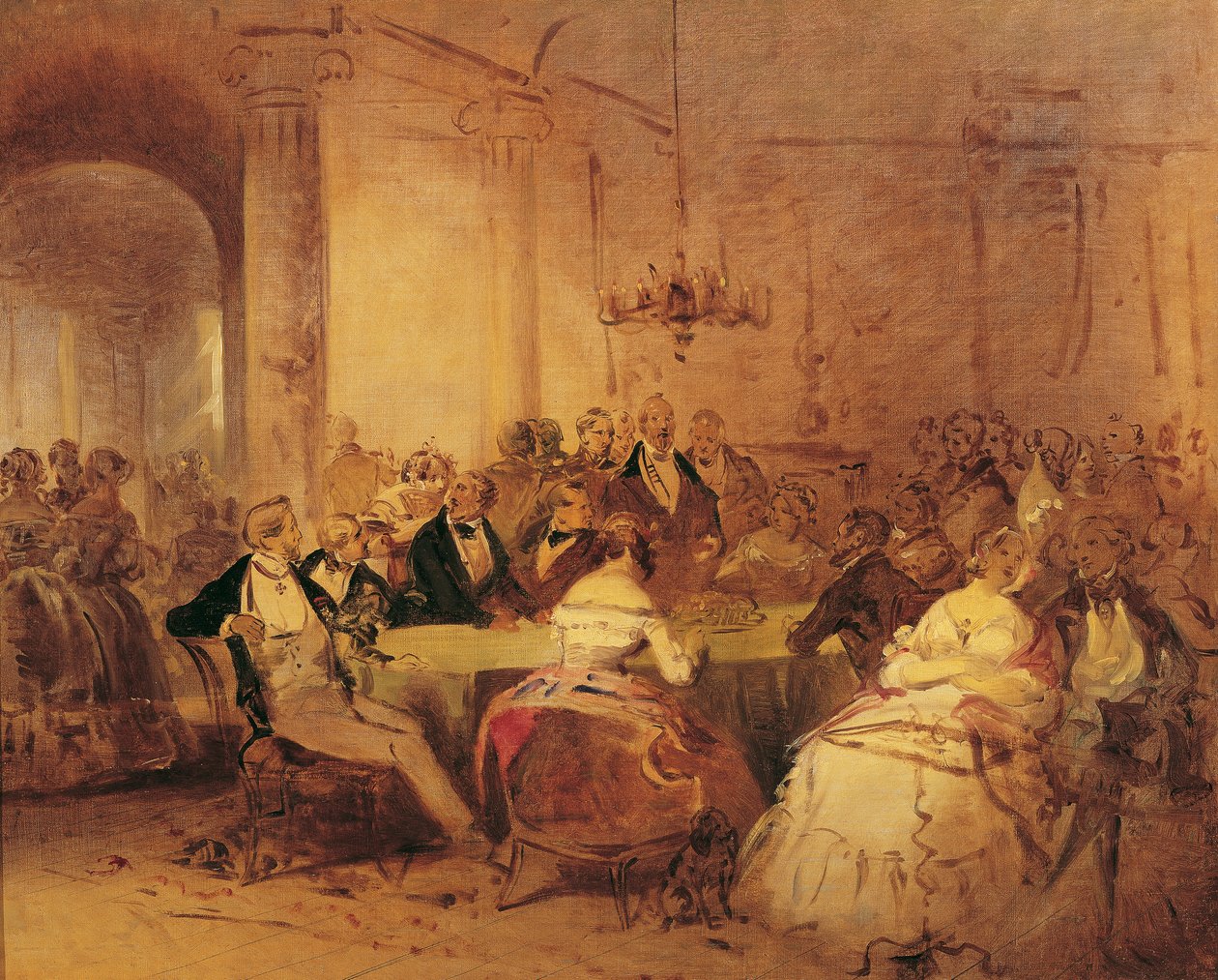 Scène de société - Josef Danhauser