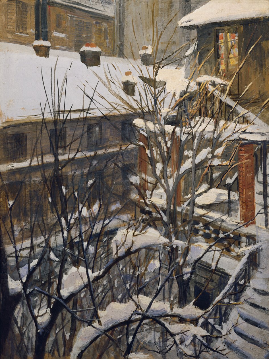 Vue depuis ma fenêtre - Josef Engelhart