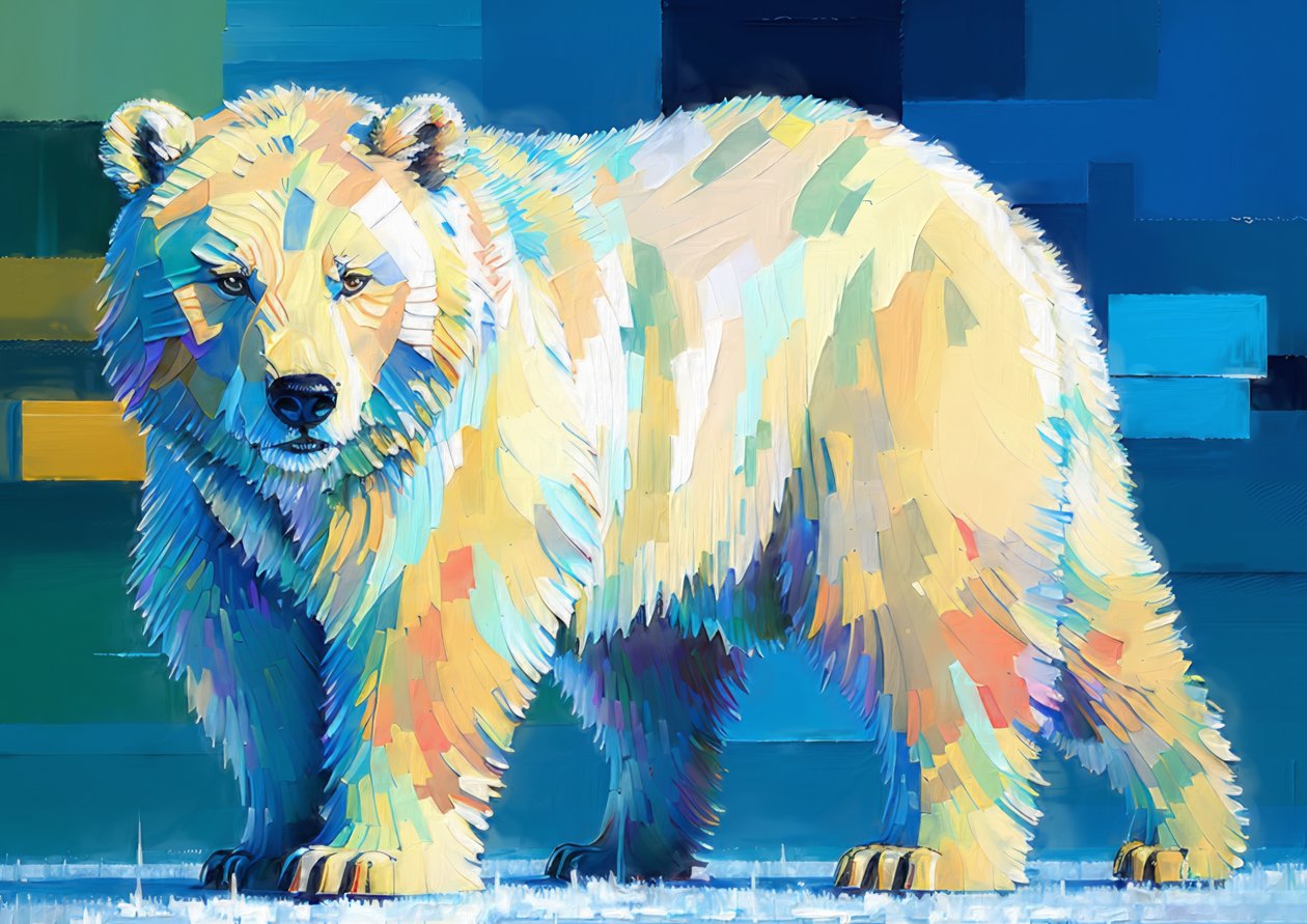 Animaux : ours polaire 3 - Josef Johann Michel