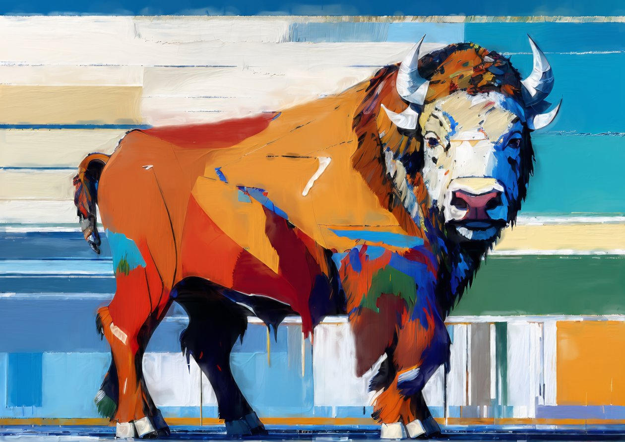 Animaux : Buffle 4 - Josef Johann Michel