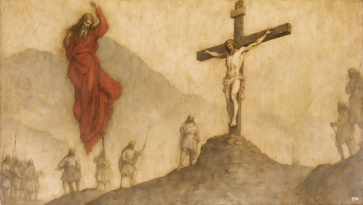 Crucifixion de Jésus - Eli, Eli, lema sabachtani - Josef Johann Michel