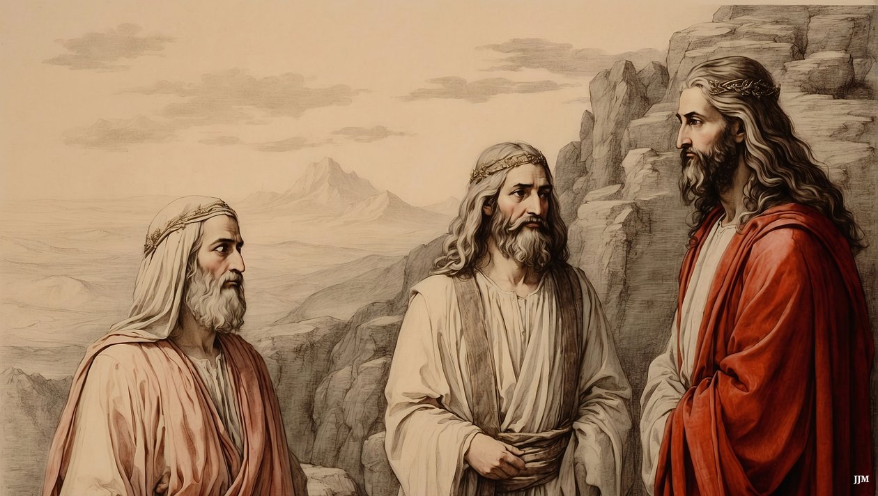 Transfiguration de Jésus avec Moïse et Élie - Josef Johann Michel
