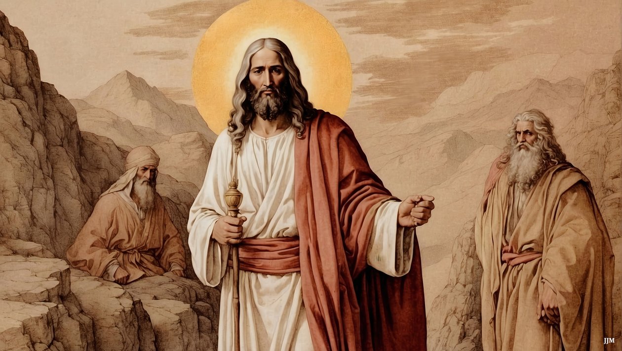 Transfiguration de Jésus avec Moïse et Élie - Josef Johann Michel