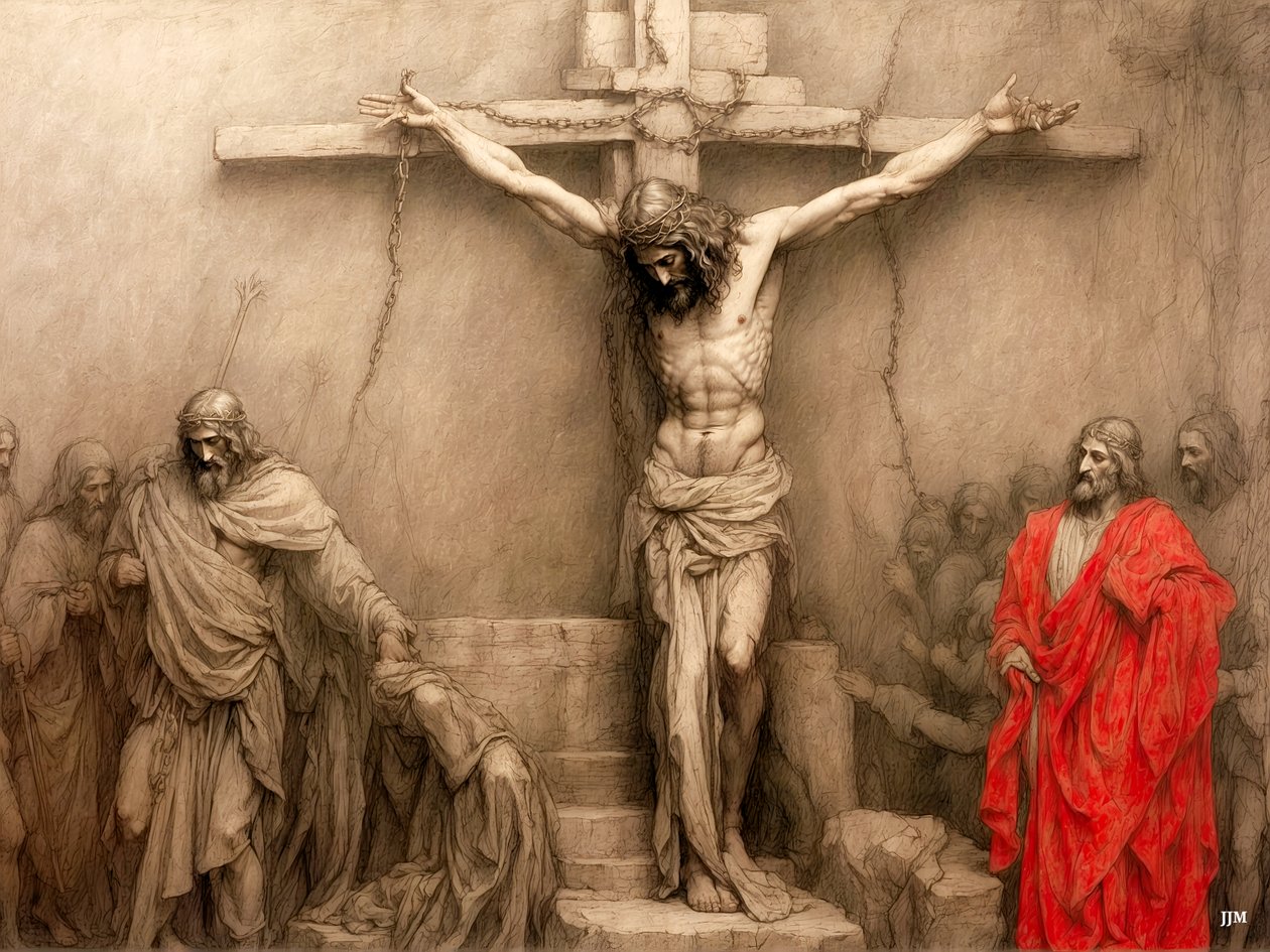Jésus sur la croix (03) - Josef Johann Michel