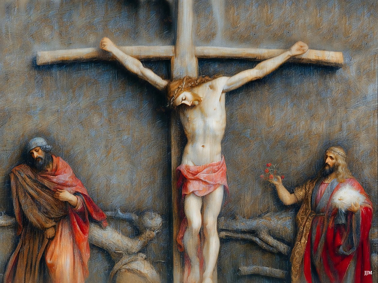 Jésus sur la croix (01) - Josef Johann Michel