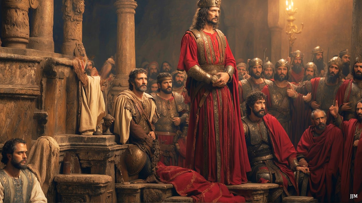 Jésus accusé et condamné par Pilate (02) - Josef Johann Michel