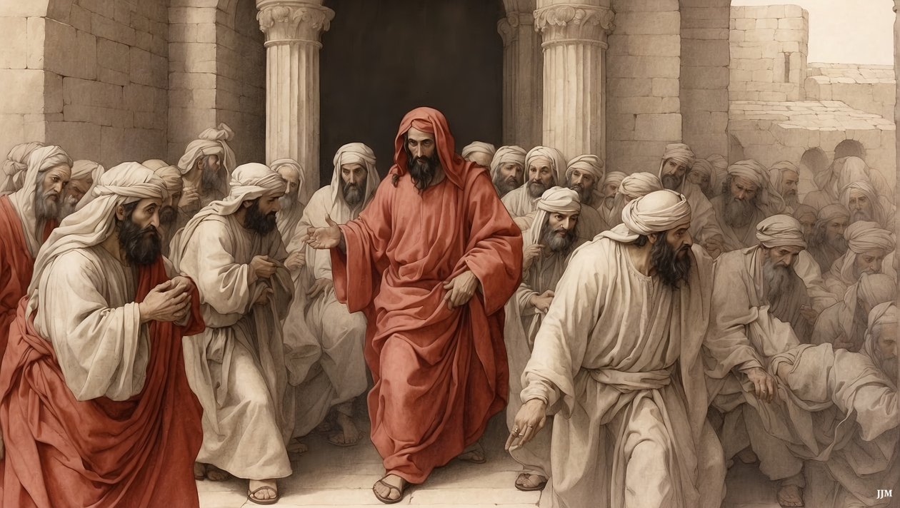 Jésus chasse les marchands du temple - Josef Johann Michel
