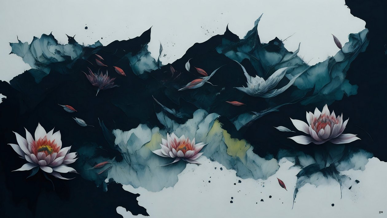 Nénuphar noir - Josef Johann Michel
