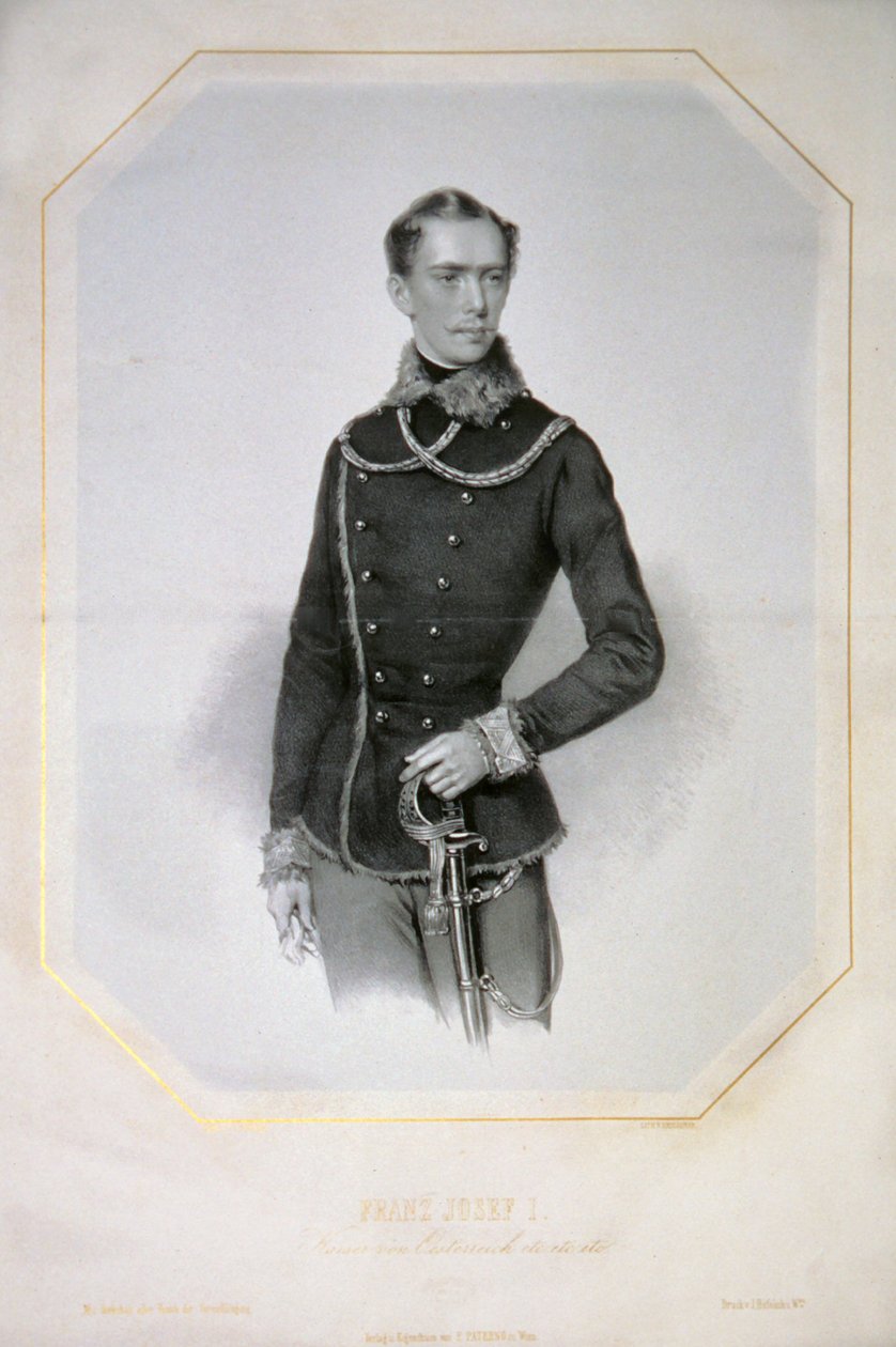 François-Joseph Ier s. a. Litho - Josef Kriehuber
