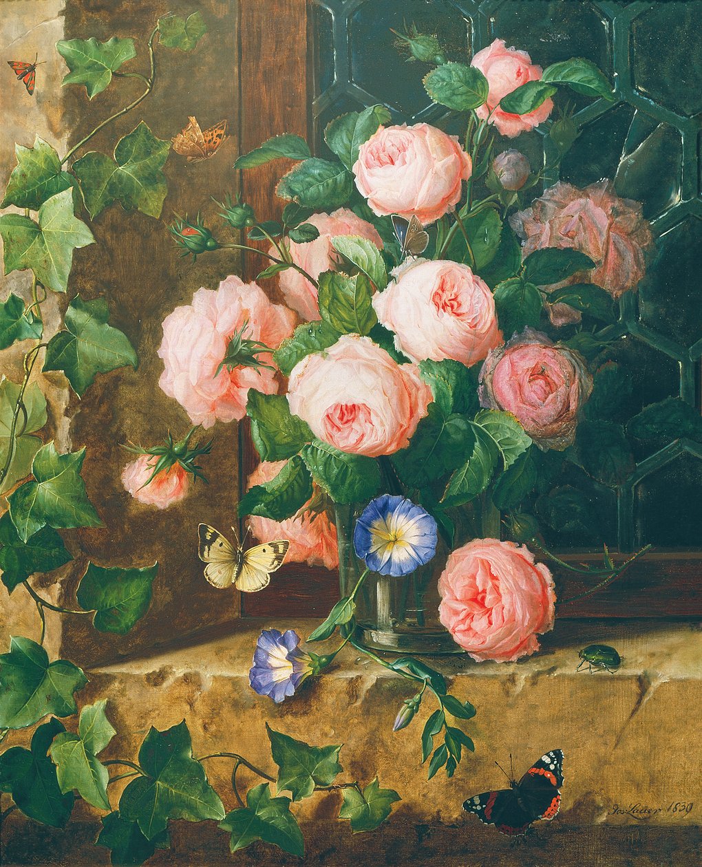 Nature morte de fleurs - Josef Lauer