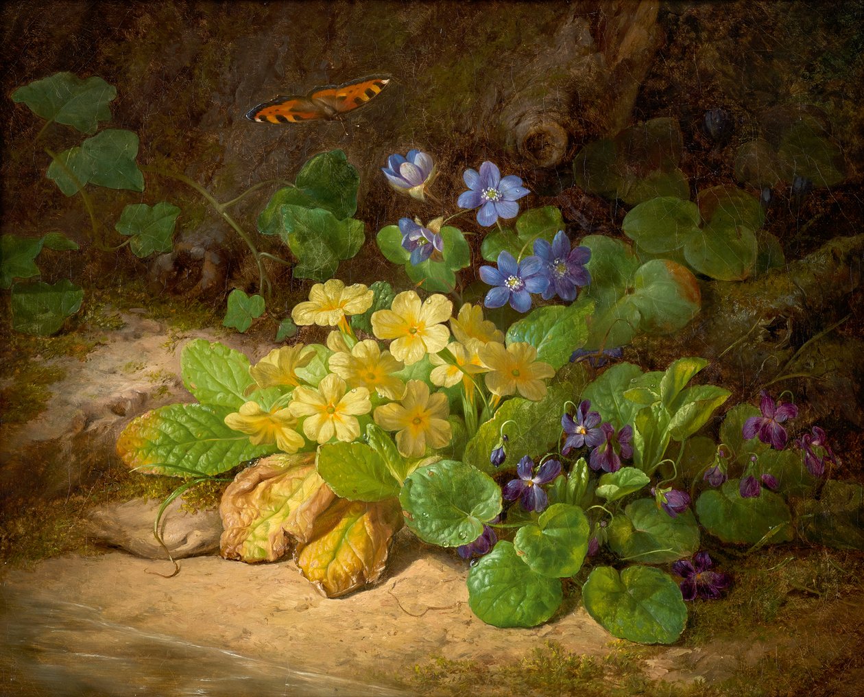 Petit bouquet de fleurs (fleurs des Alpes) - Josef Lauer