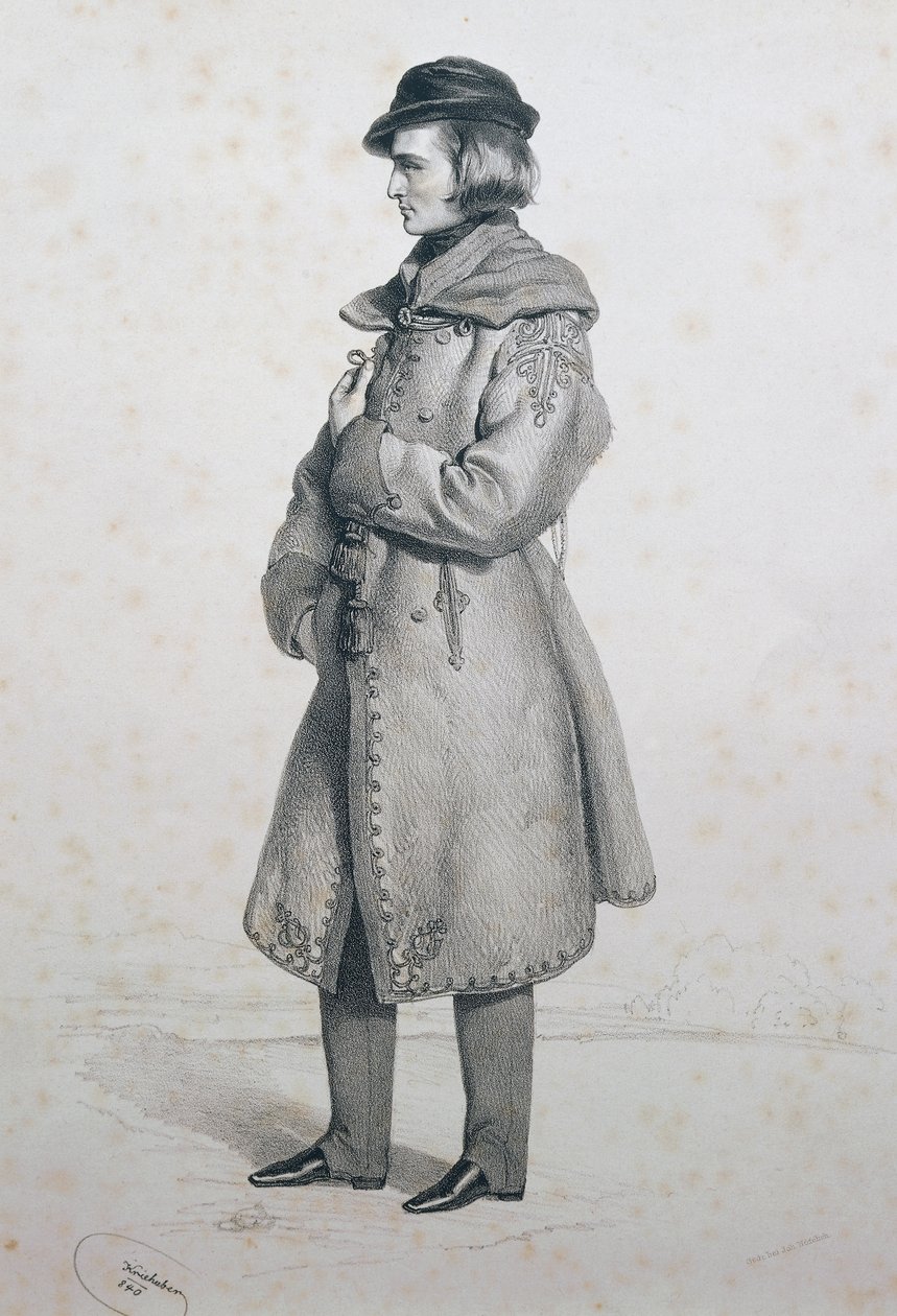 Portrait de Franz Liszt (Raiding) - Josef Nikolaus Kriehuber