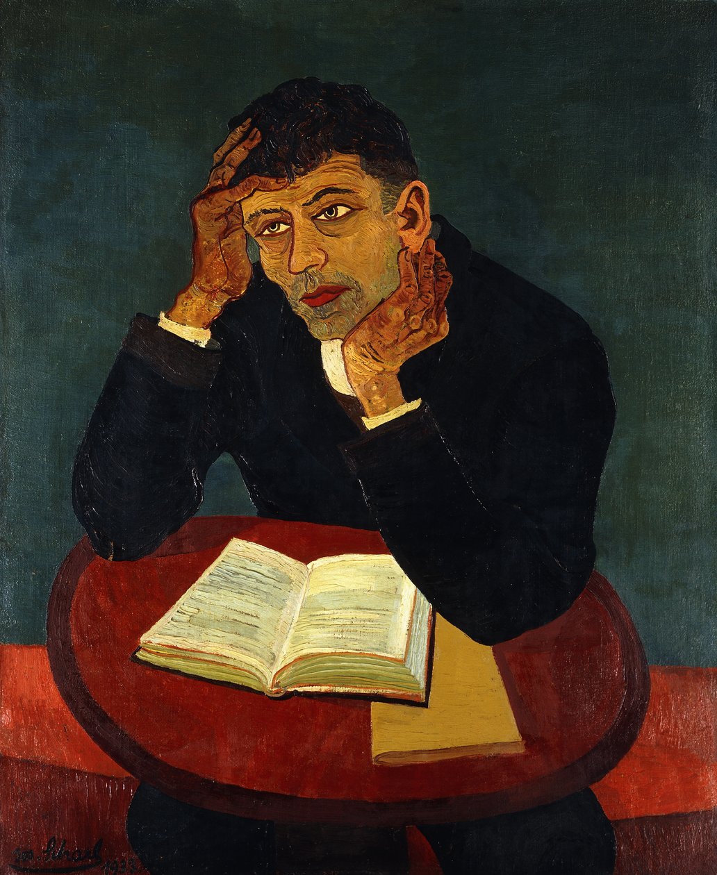 Homme qui lit - Josef Scharl