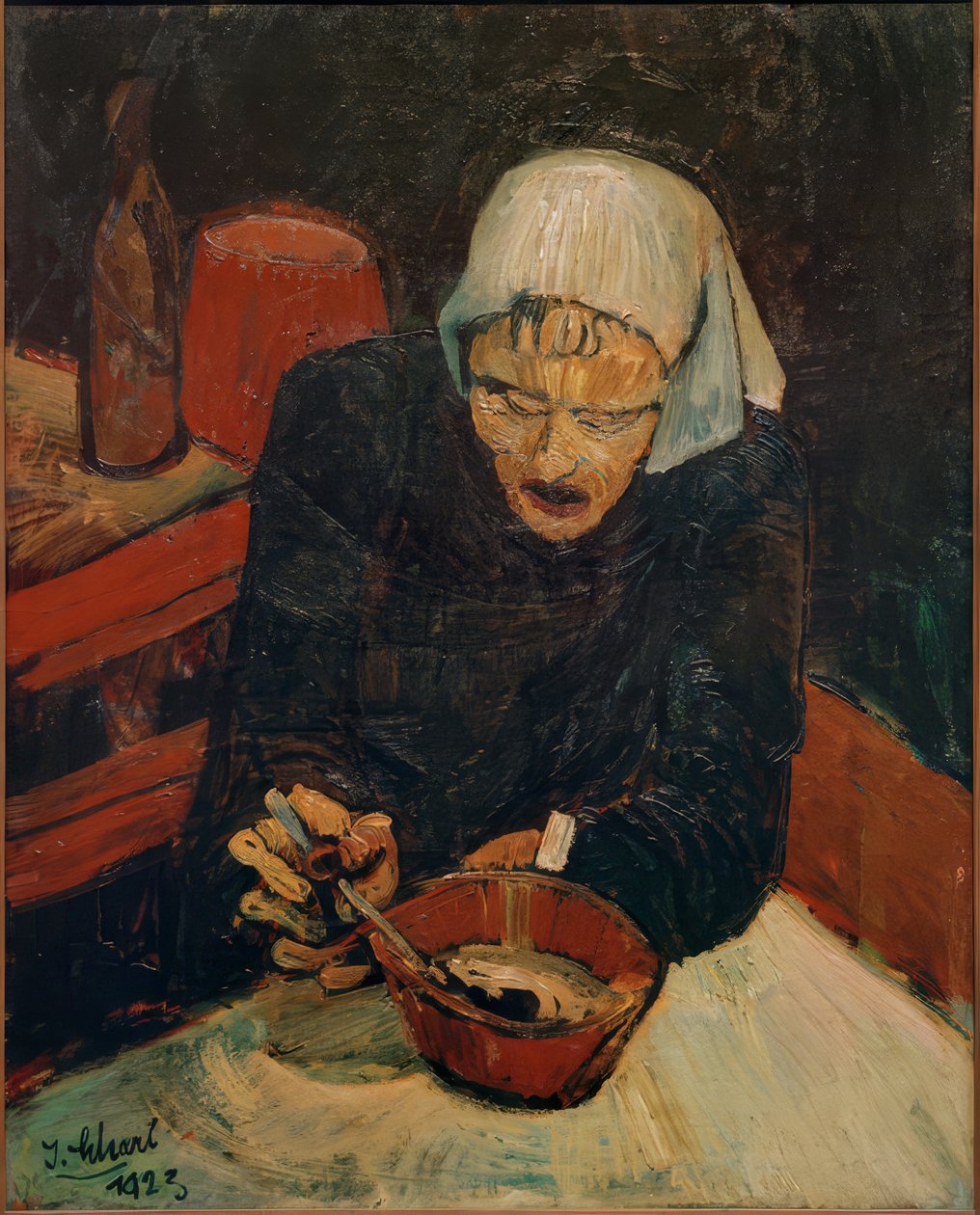 Vieille femme - Josef Scharl