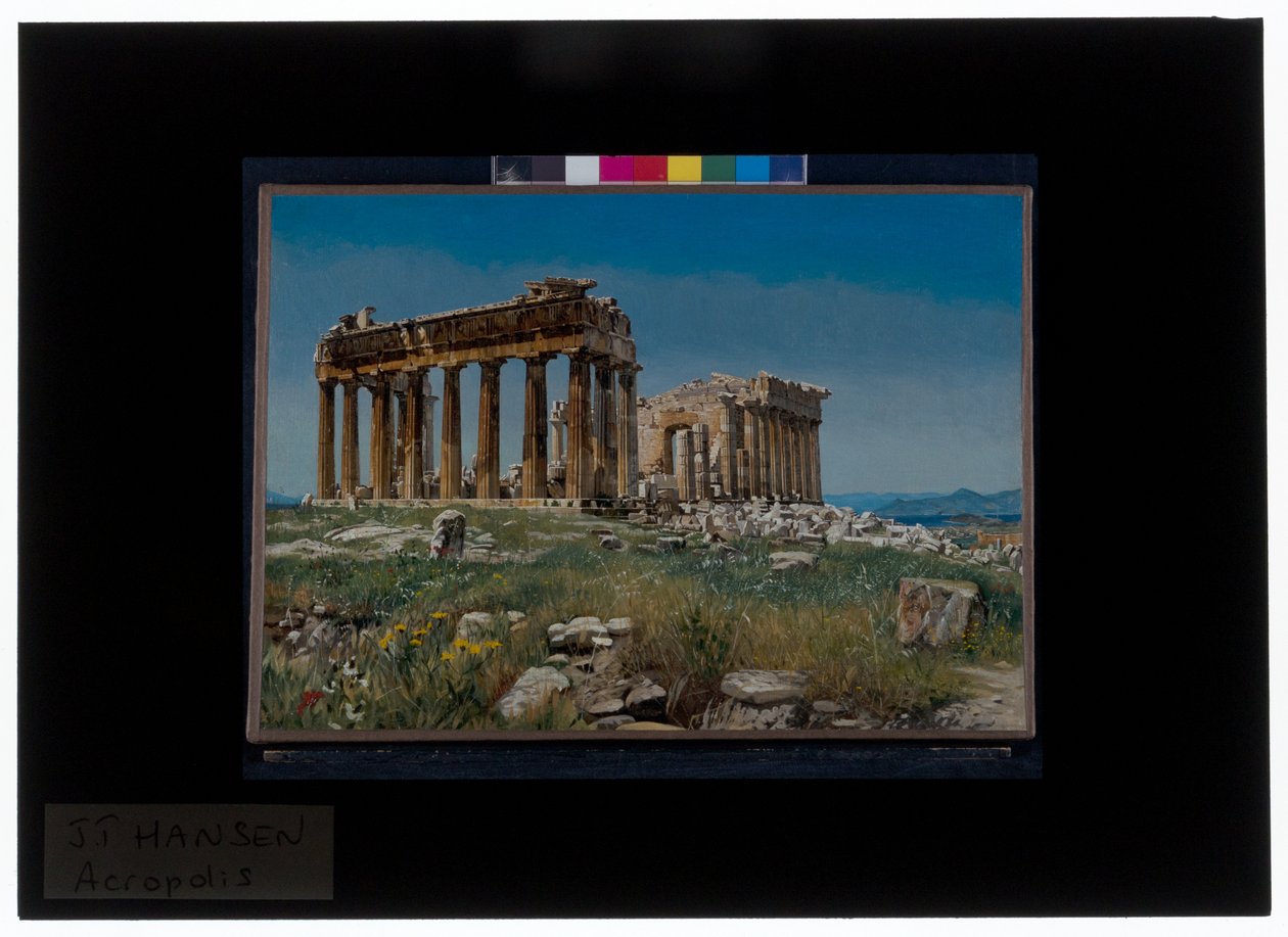 Temple grec, Athènes - Josef Theodor Hansen