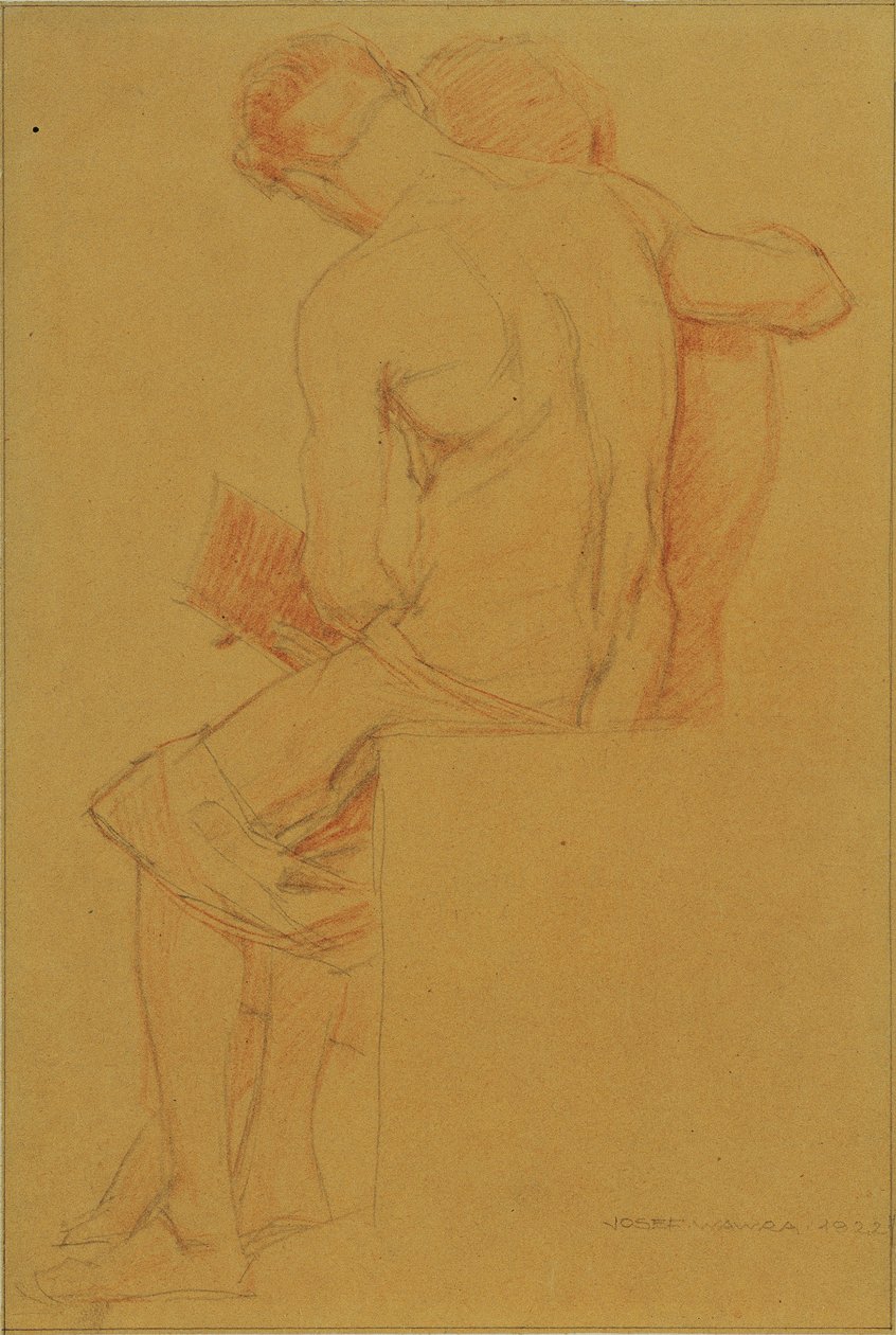 Peintre et modèle - Josef Wawra