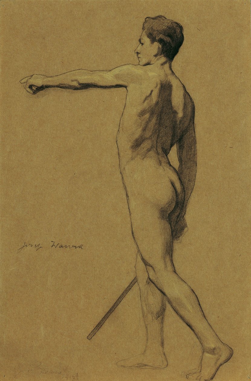 Nu masculin debout - Josef Wawra