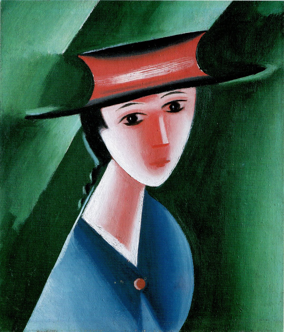 Fille au chapeau rouge, 1915 - Josef Čapek