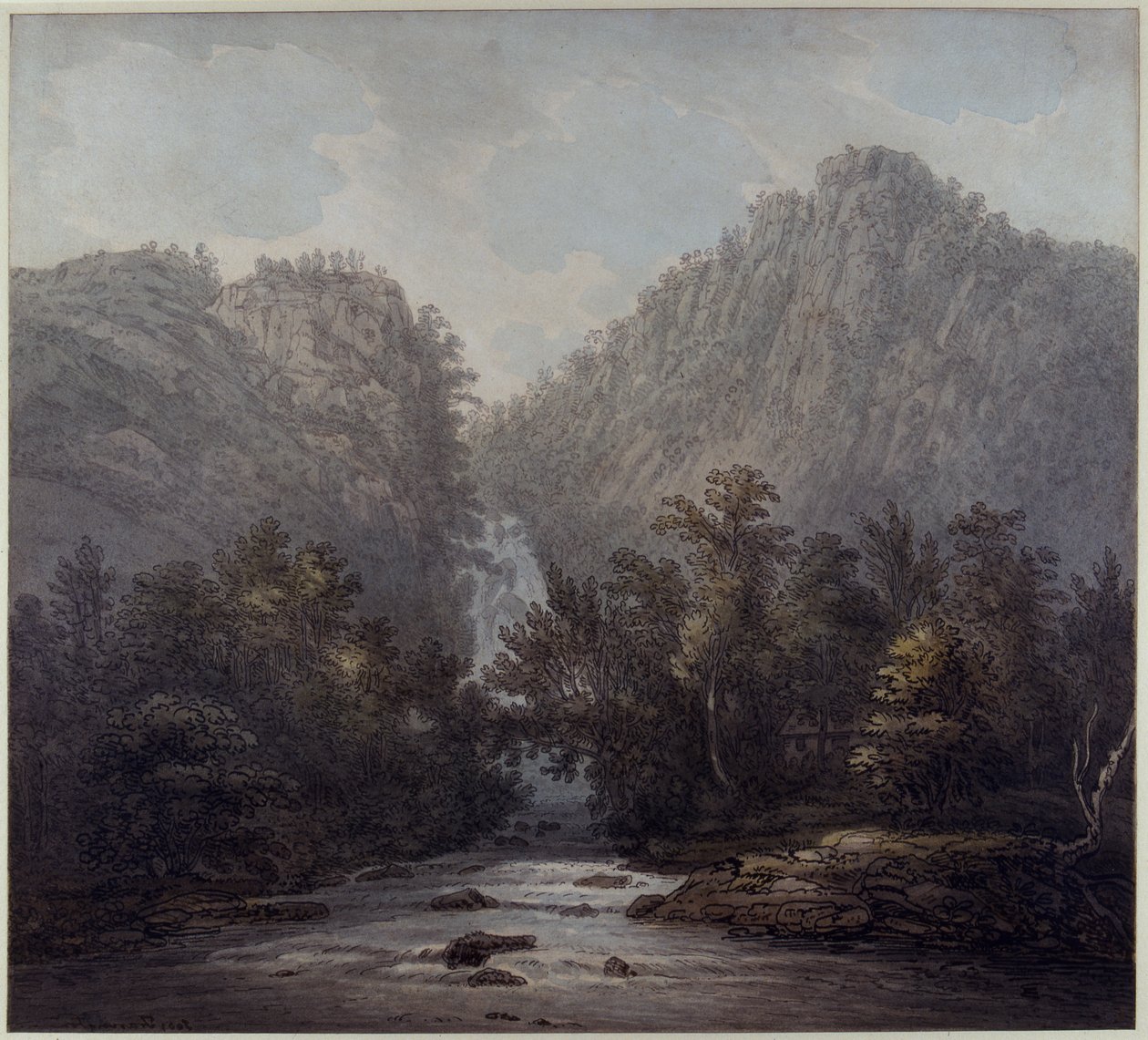 Cascade de Lodore, Westmoreland, 1785 - Joseph Farington