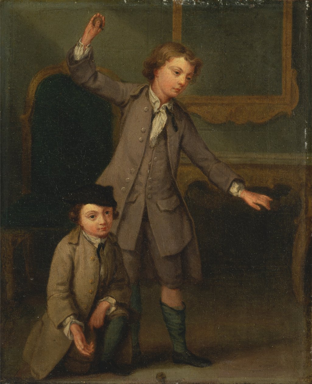 Portrait de deux garçons, probablement Joseph et John Joseph Nollekens - Joseph Francis Nollekens