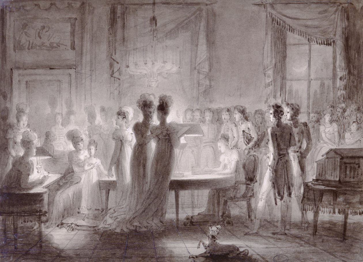 La Sala Meridiana au Palais Pitti, 1813 - Joseph Franque