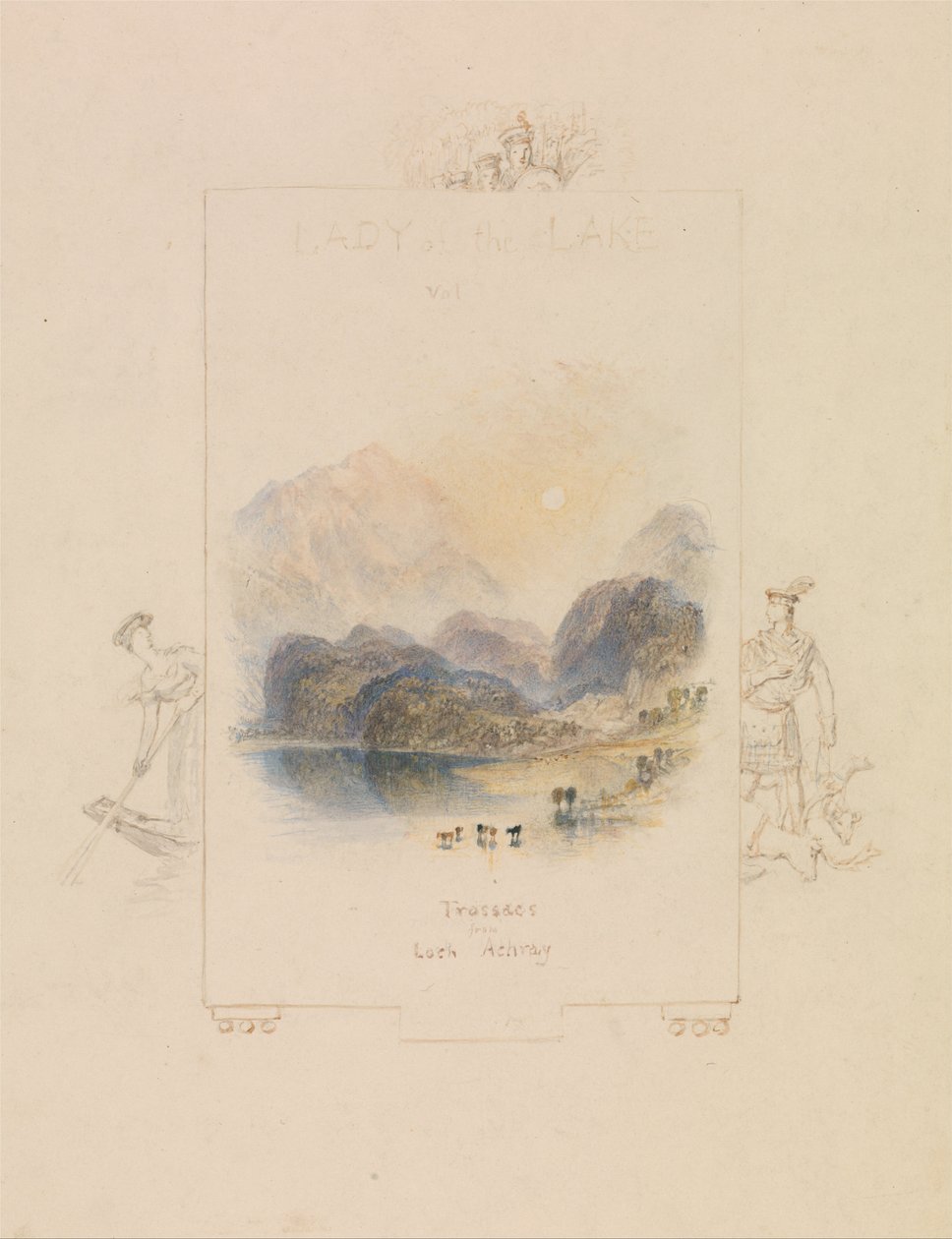 Conception pour une illustration de Lady of the Lake de Walter Scott, Loch Achray - Joseph Mallord William Turner