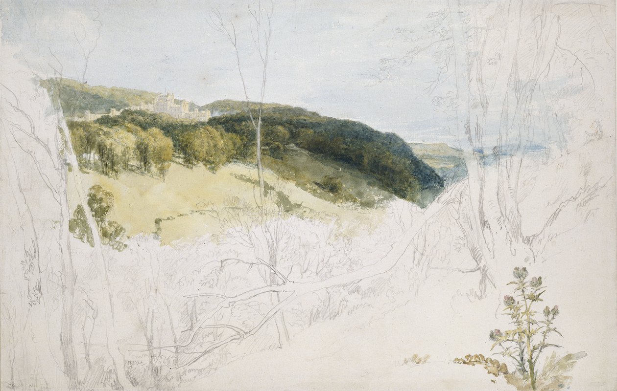 Vue lointaine du château de Lowther (scène de parc), 1809 - Joseph Mallord William Turner