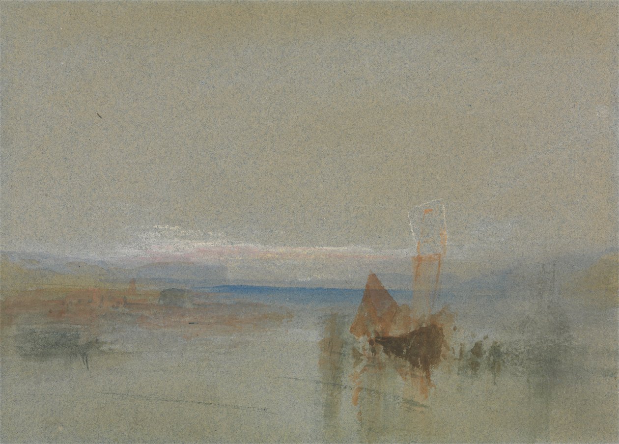 Bateaux de pêche calmes au large du Havre - Joseph Mallord William Turner