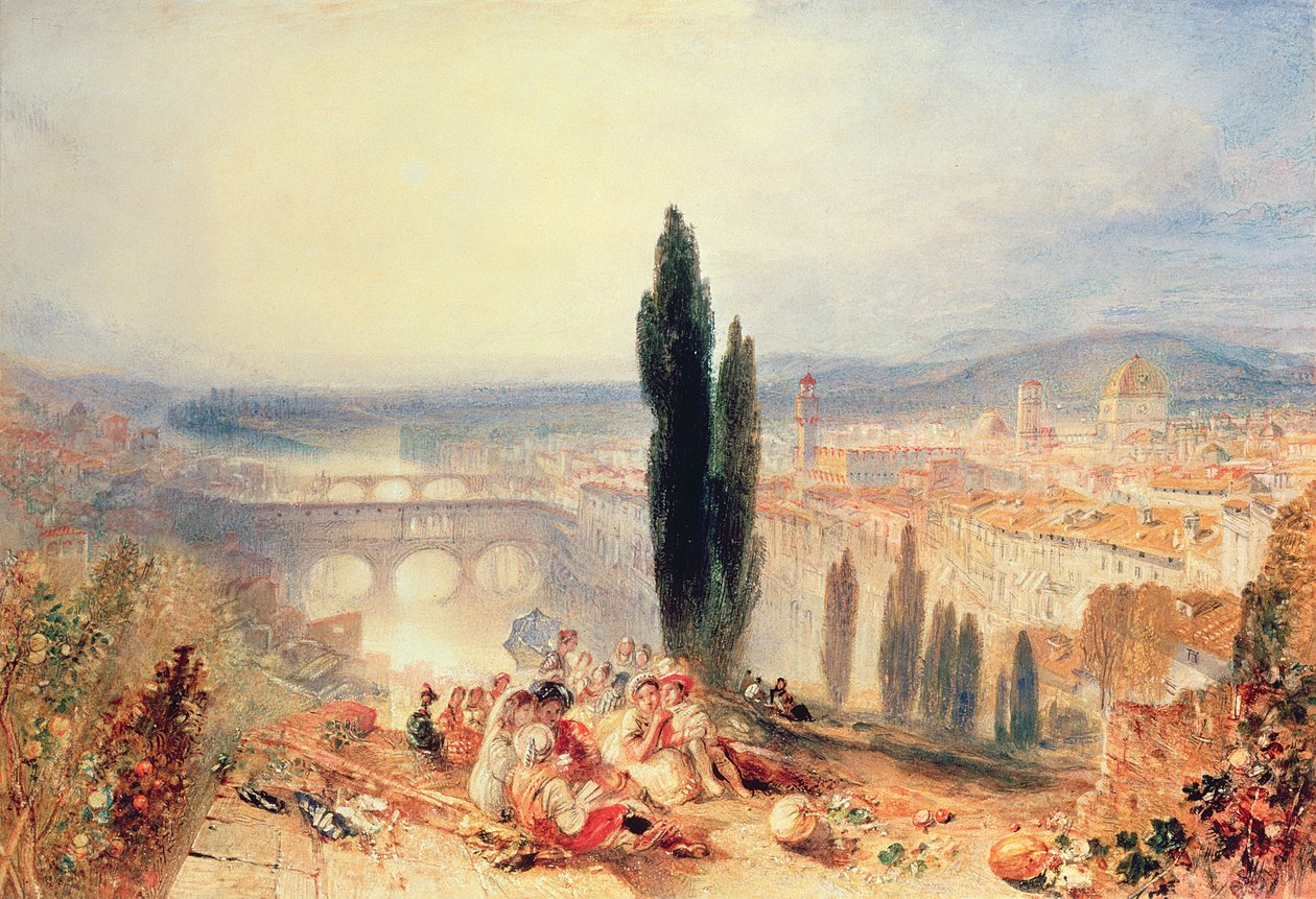 Florence depuis près de San Miniato, 1828 - Joseph Mallord William Turner