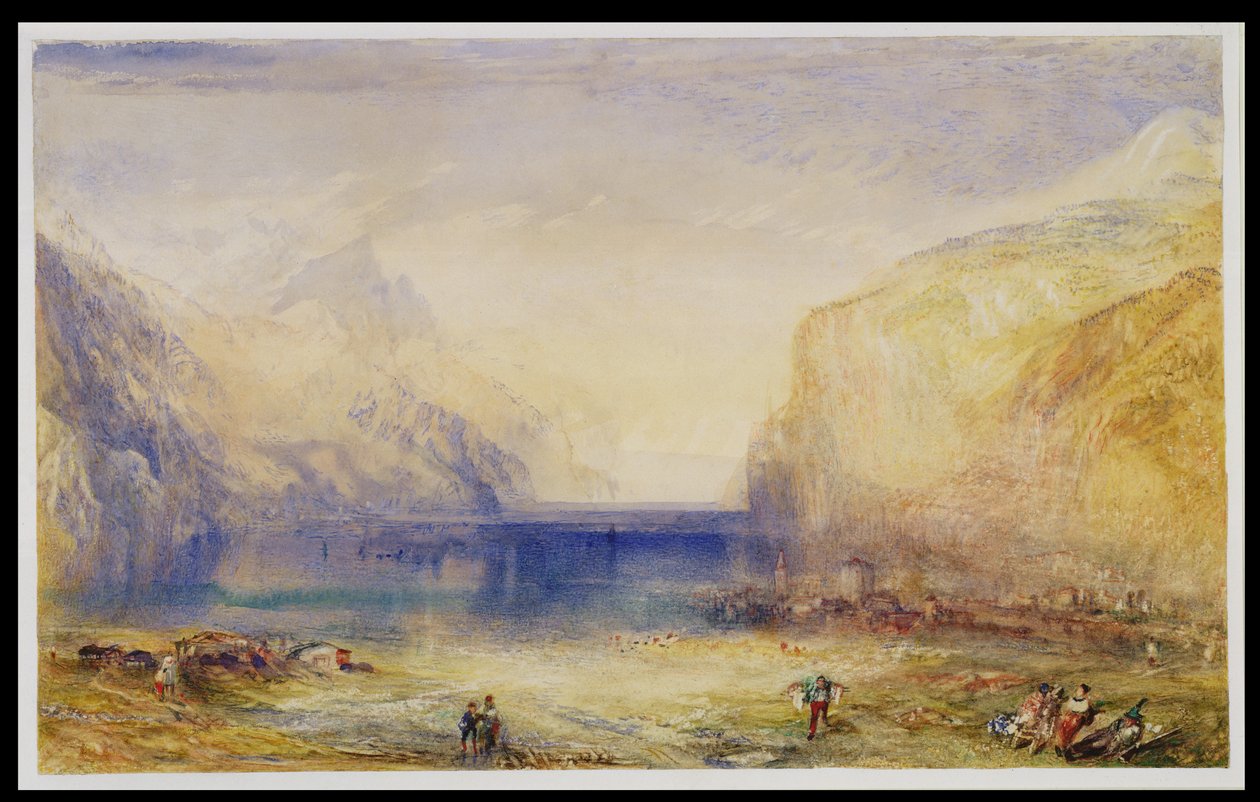 Fluelen : Matin (vue vers le lac) 1845 - Joseph Mallord William Turner