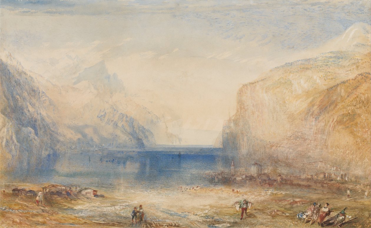 Fluelen - Matin (vue vers le lac) - Joseph Mallord William Turner