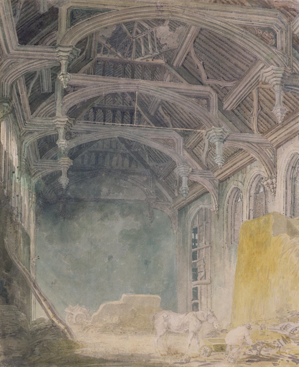 Intérieur du palais Saint-Jean, Eltham, vers 1793 - Joseph Mallord William Turner