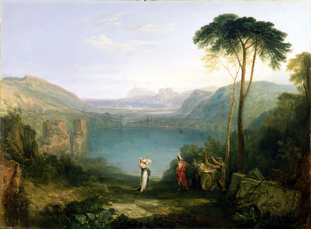 Lac Averne : Énée et la Sibylle de Cumes, vers 1814-5 - Joseph Mallord William Turner