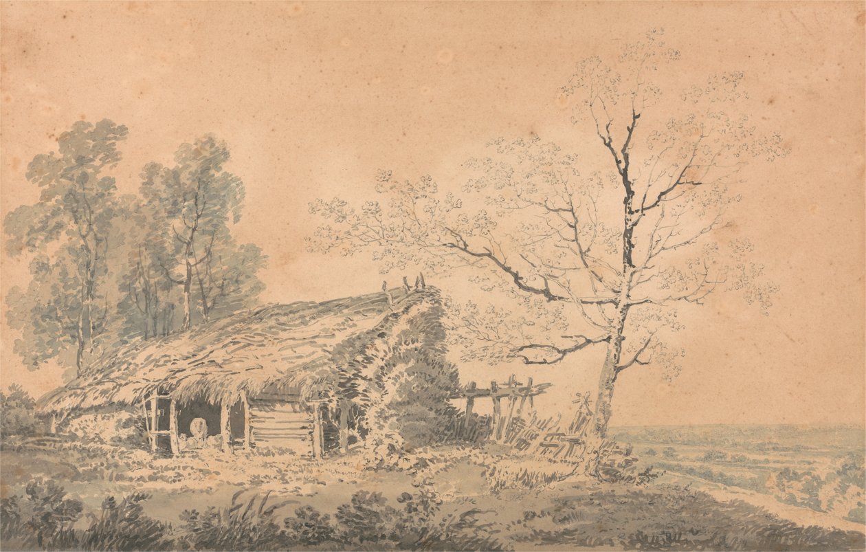 Paysage avec grange - Joseph Mallord William Turner