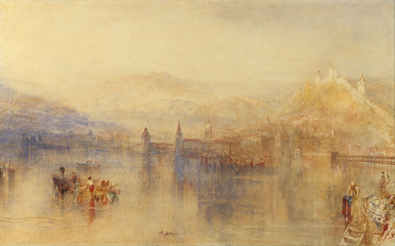 Lucerne depuis le lac - Joseph Mallord William Turner