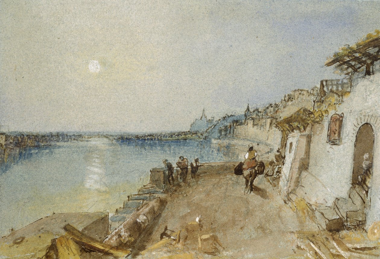 Rietz, près de Saumur, vers 1830 - Joseph Mallord William Turner