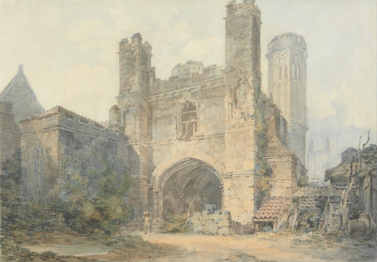 Porte Saint-Augustin, Canterbury - Joseph Mallord William Turner