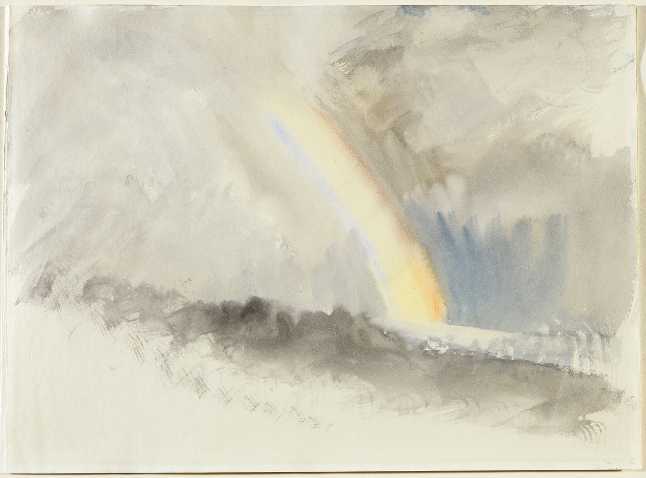 Paysage orageux avec un arc-en-ciel, c.1824 - Joseph Mallord William Turner
