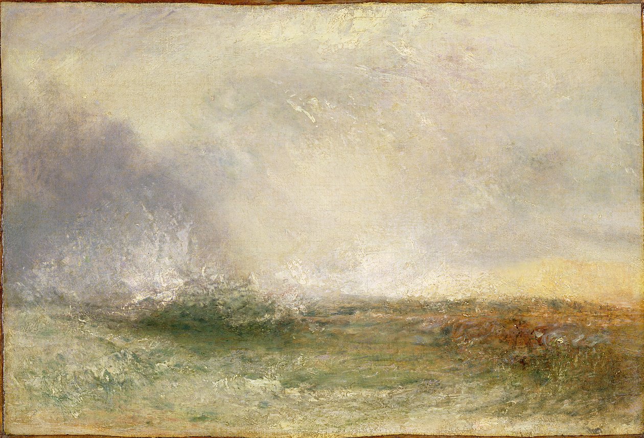 Mer orageuse se brisant sur un rivage, 1840-5 - Joseph Mallord William Turner