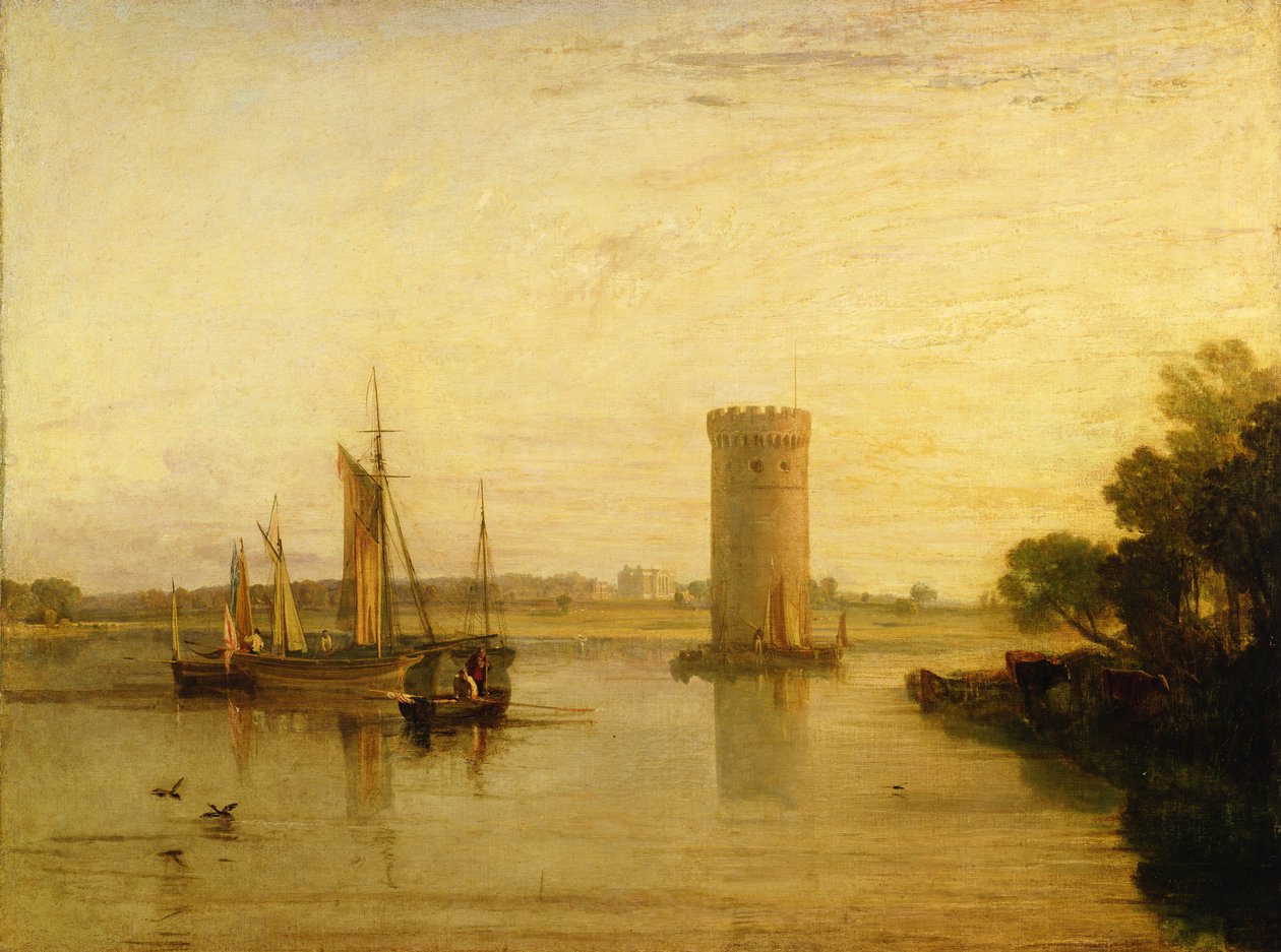 Tabley, le siège de Sir J.F. Leicester, Bart. : Matin Calme, c.1809 - Joseph Mallord William Turner
