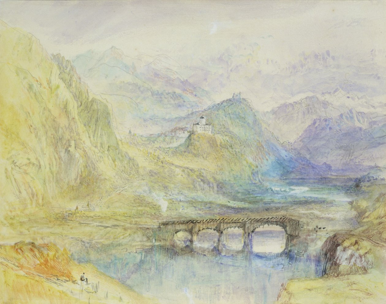 La vallée de Domleschg - Joseph Mallord William Turner