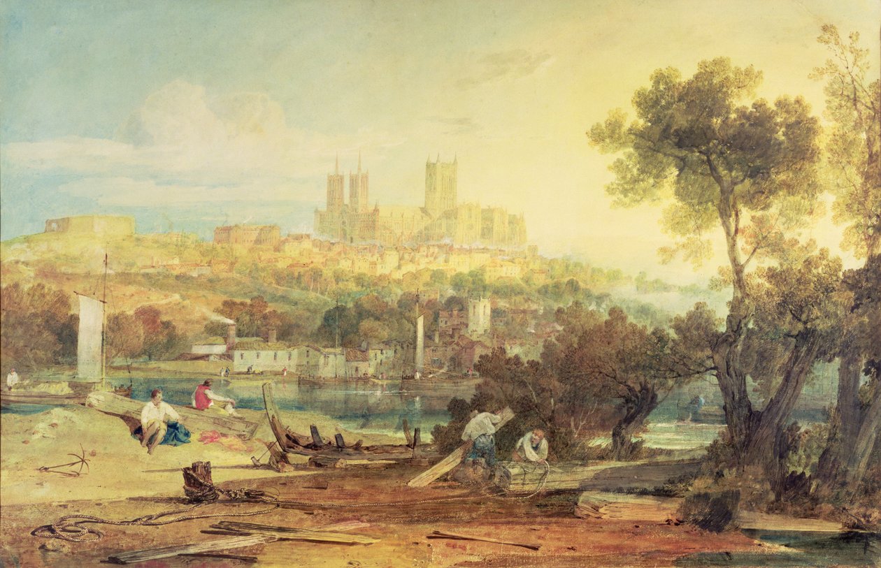 Vue de Lincoln - Joseph Mallord William Turner