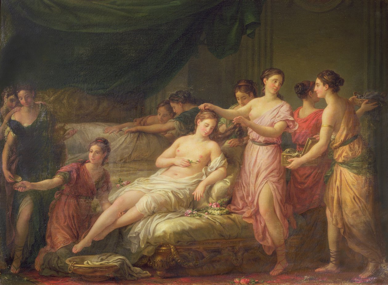Préparations pour la mariée - Joseph Marie, the Elder Vien