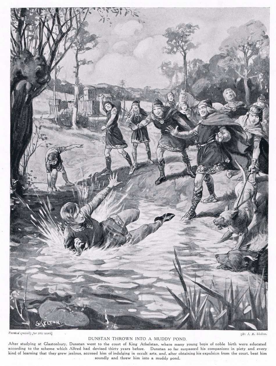 Dunstan jeté dans une mare boueuse, années 1920 - Joseph Ratcliffe Skelton
